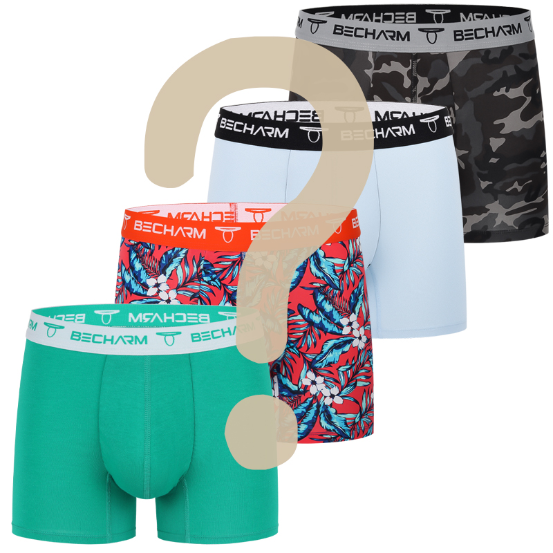 4pcs/Men's Boxers Blind Box Me - огляд і ціна Boxer Brief Pack Cotton